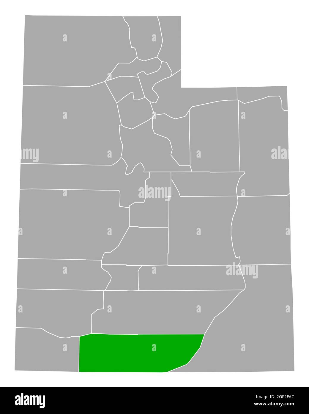Map of Kane in Utah Stock Photo Alamy