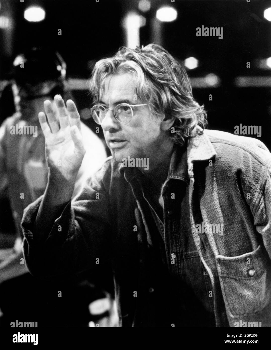 SHOWGIRLS, director Paul Verhoeven, on set, 1995. ph Murray Close