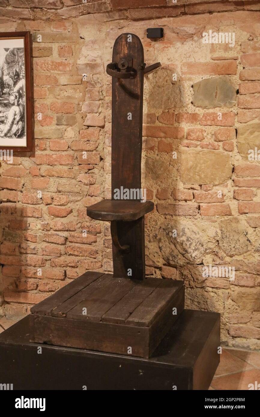 TORTURE MUSEUM IN SIENNA ,ITALY Stock Photo