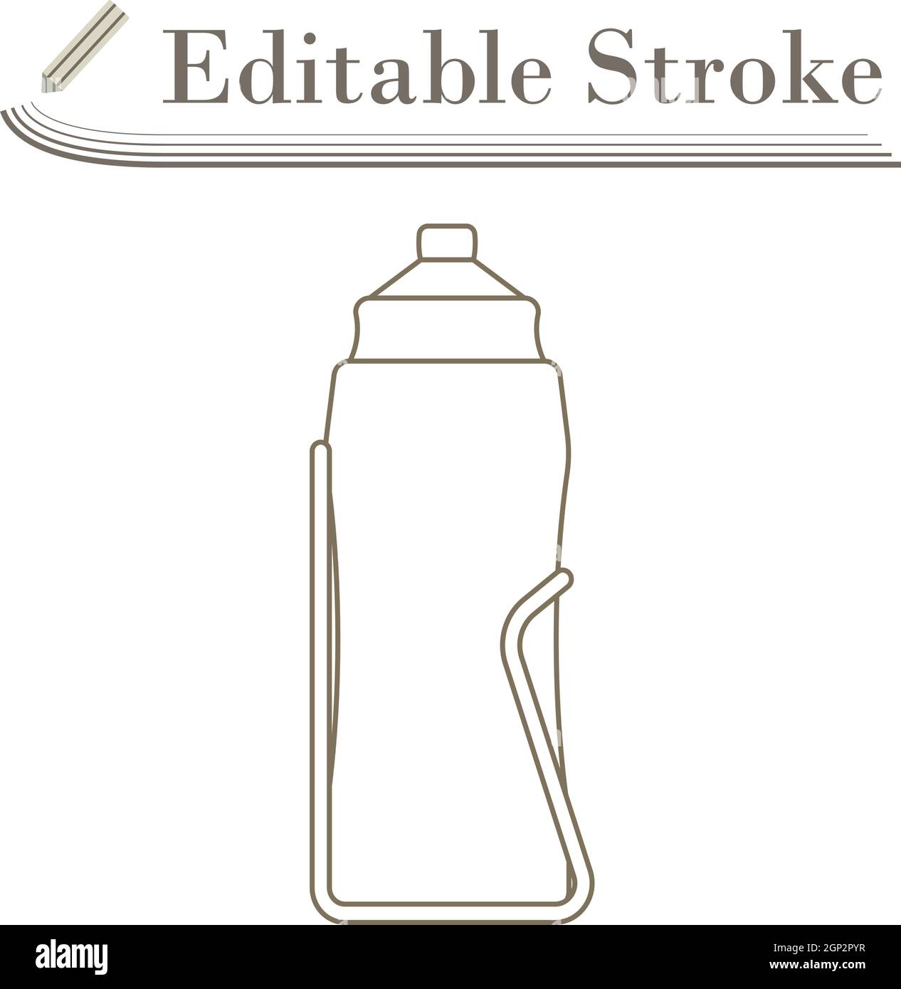 Bike Bottle Cages Icon Stock Vector