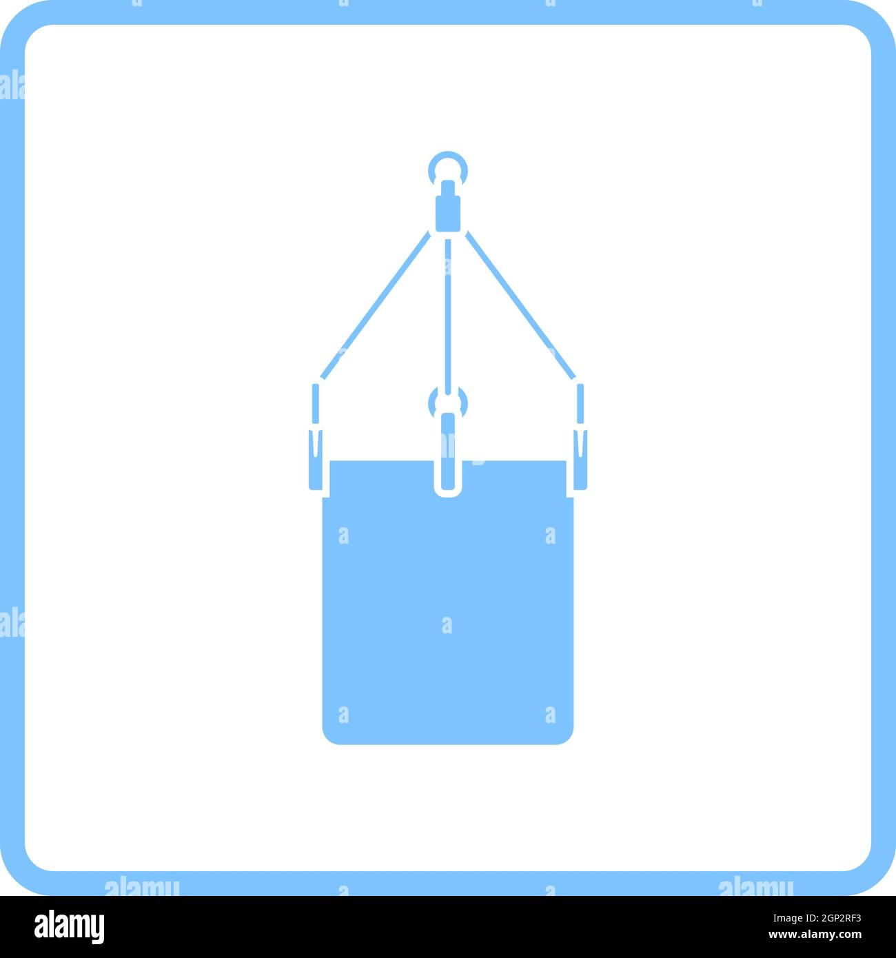 Alpinist Bucket Icon Stock Vector