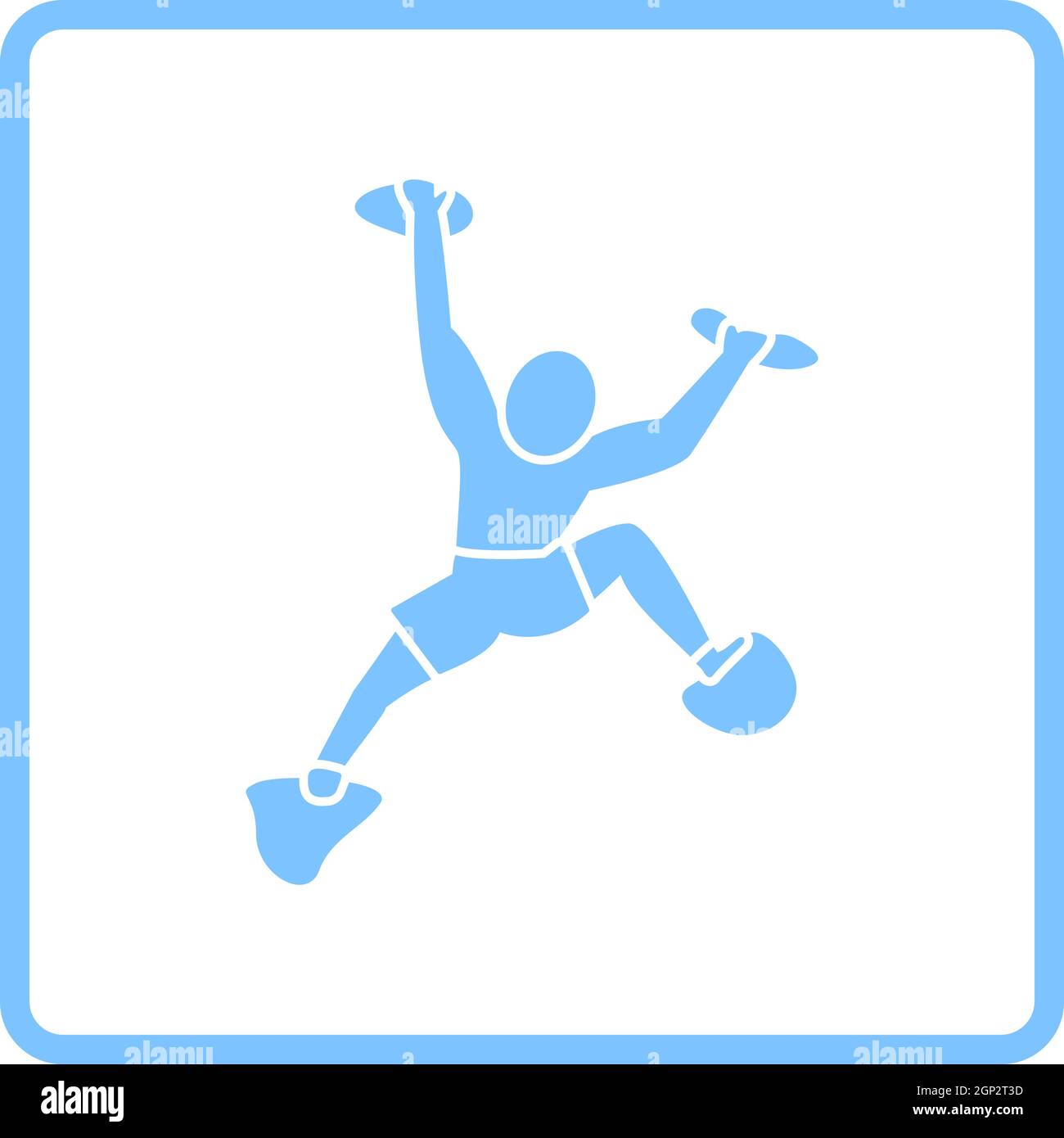 Alpinist Icon Stock Vector
