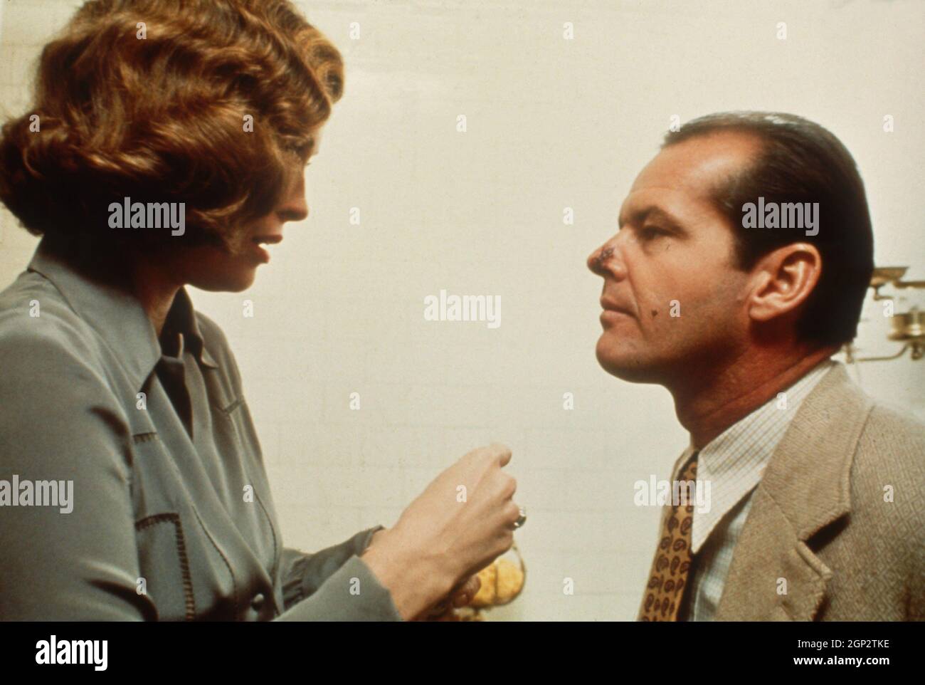 CHINATOWN, from left: Faye Dunaway, Jack Nicholson, 1974 Stock Photo