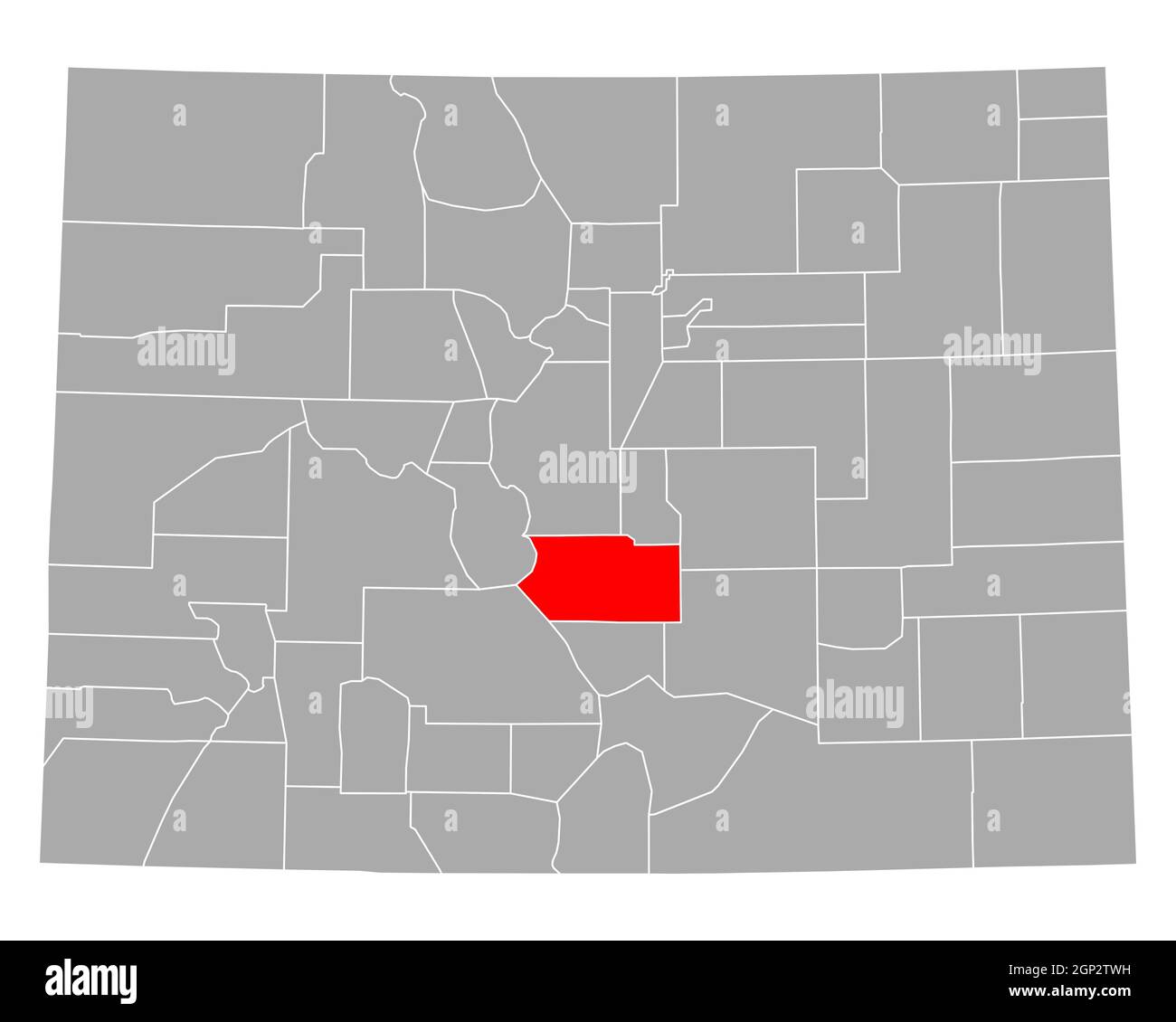 Map of Fremont in Colorado Stock Photo Alamy