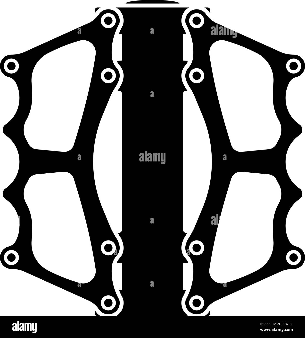 Bike Pedal Icon Stock Vector Image & Art - Alamy
