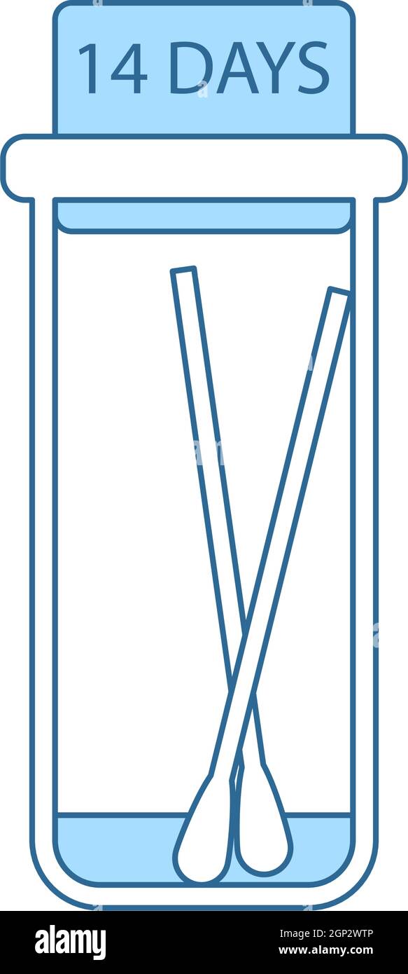 Covid Test Tube Icon Stock Vector