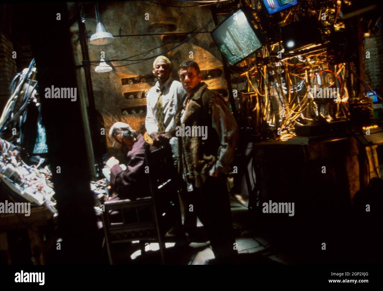 DOUBLE TEAM, from center: Dennis Rodman, Jean-Claude Van Damme, 1997