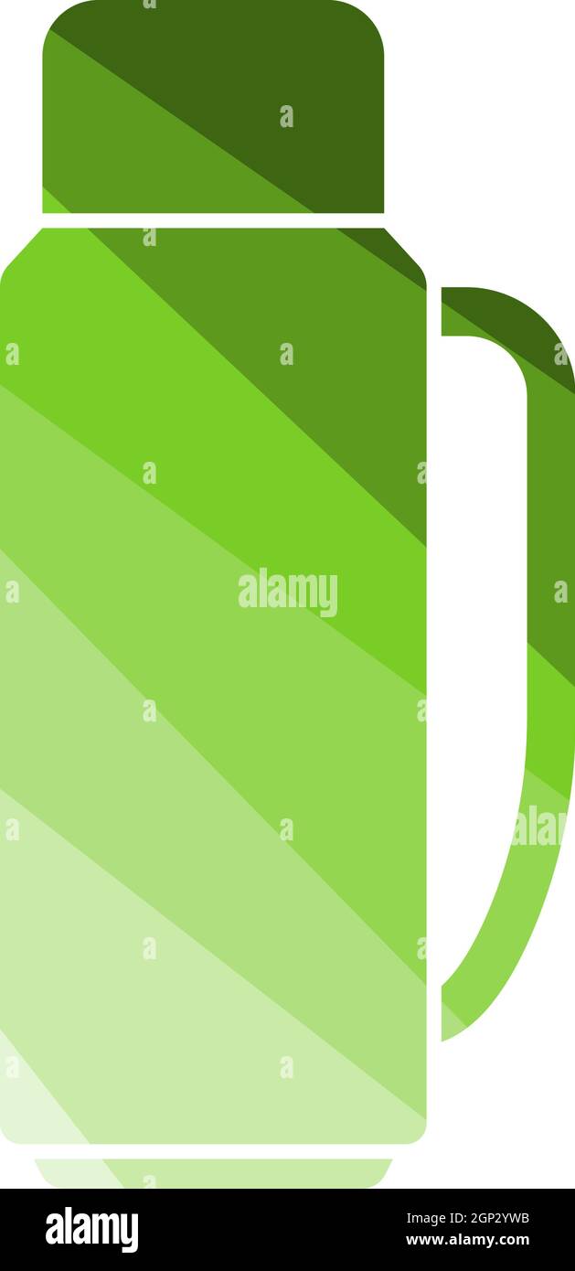 Alpinist Vacuum Flask Icon Stock Vector