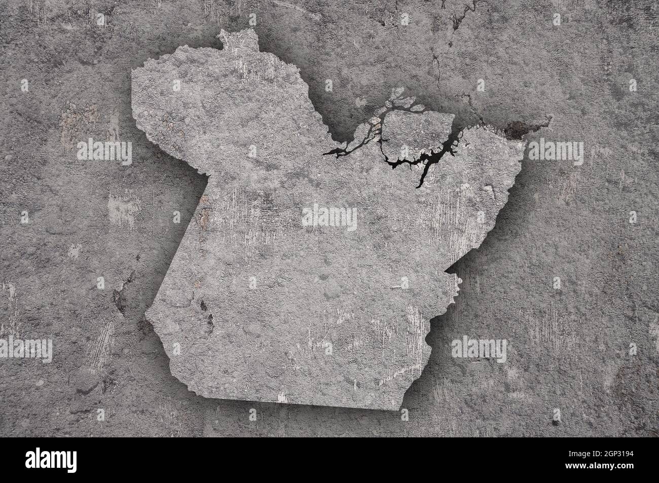 Map of Para on weathered concrete Stock Photo - Alamy