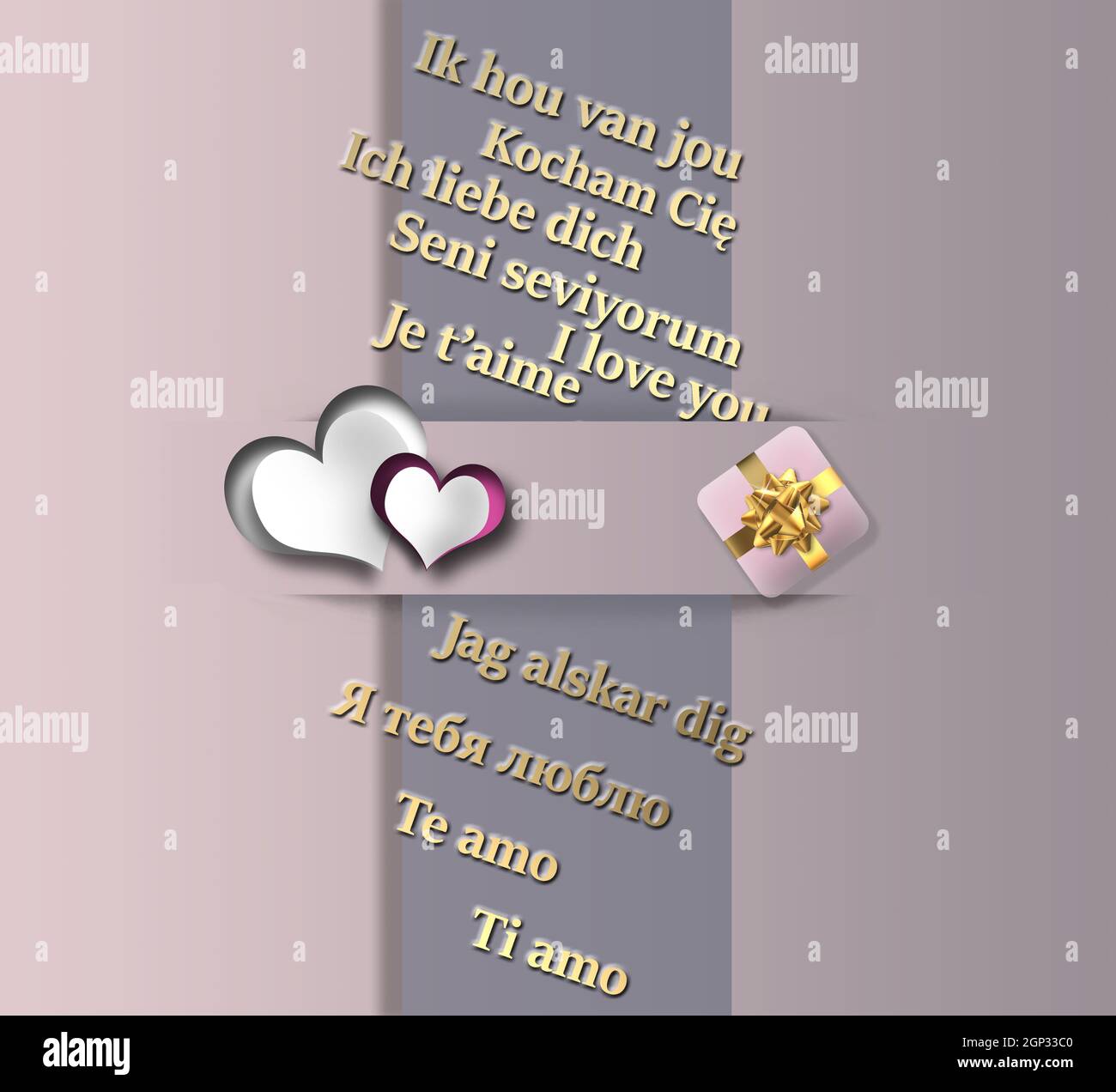 Love concept in different languages. I love you text in different ...