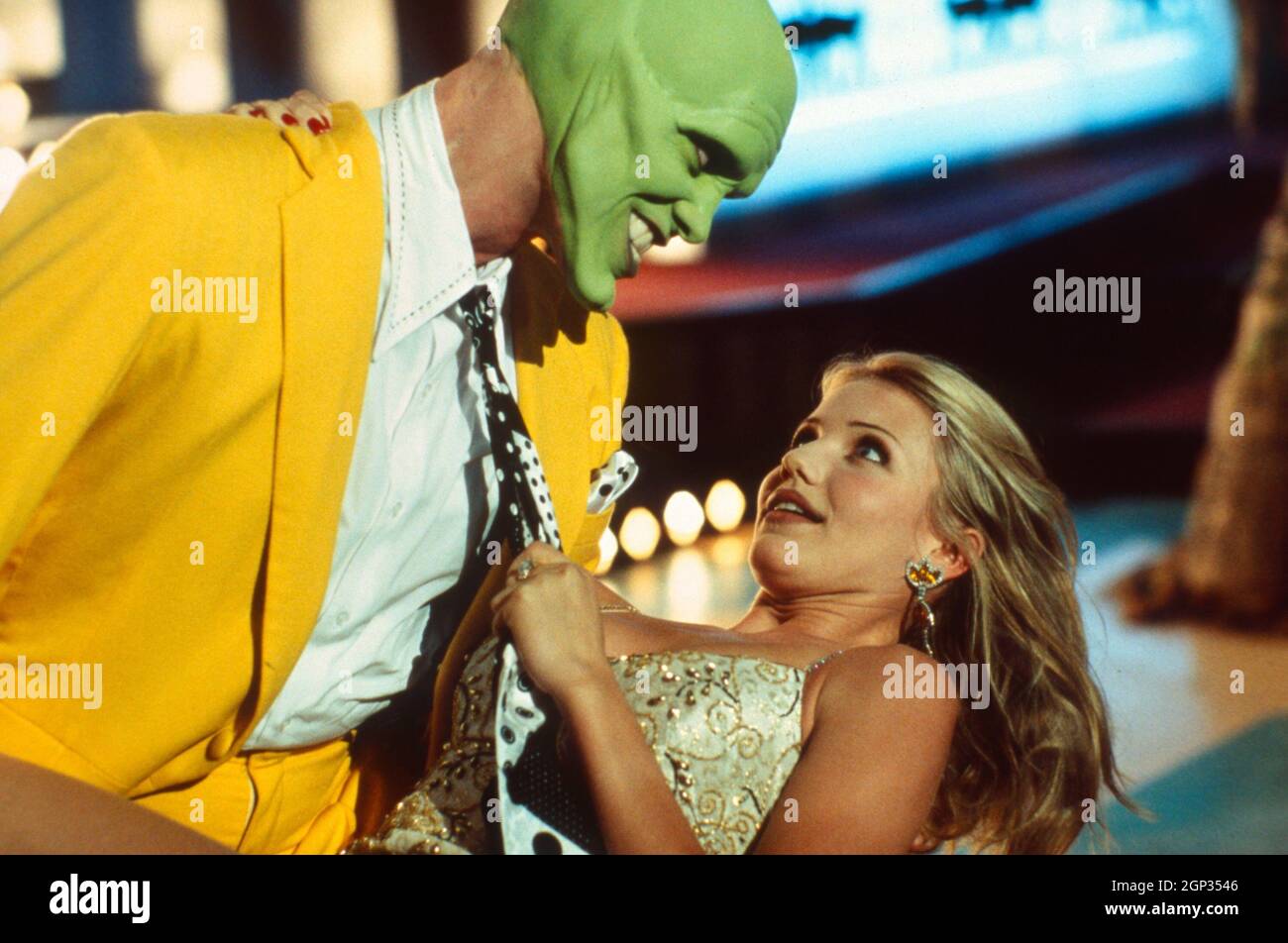 THE MASK, from left: Jim Carrey, Cameron Diaz, 1994. © New Line Cinema /  courtesy Everett Collection Stock Photo - Alamy
