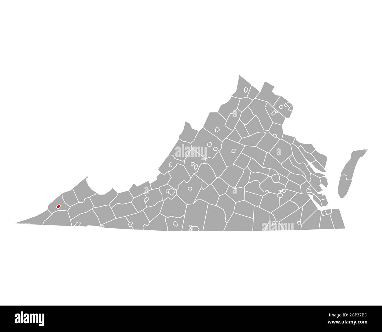 Map of Norton in Virginia Stock Photo Alamy
