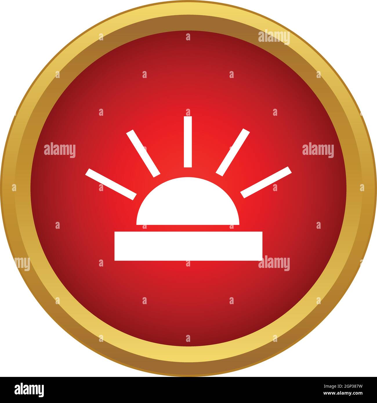 Bright sun icon, simple style Stock Vector Image & Art - Alamy