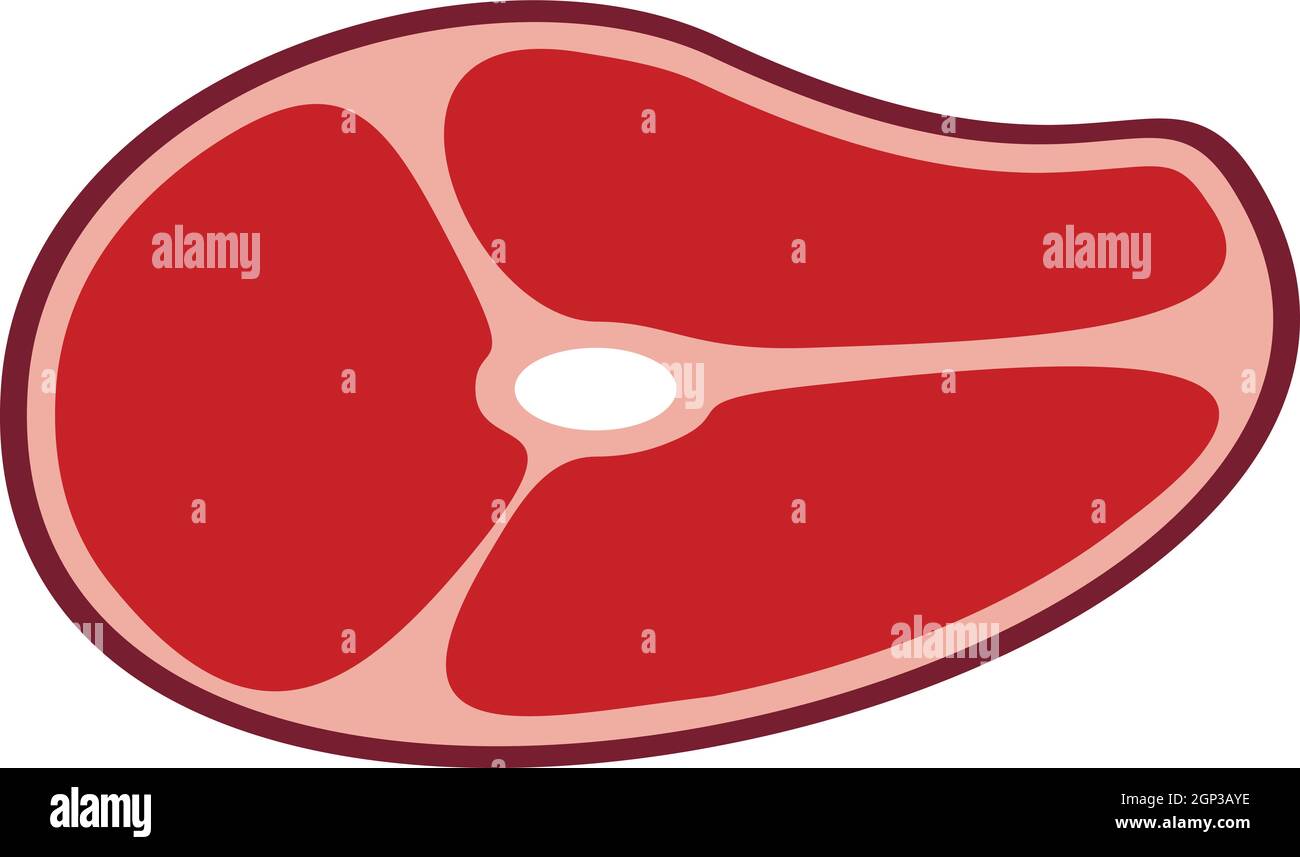Piece of meat beef icon, flat style Stock Vector Image & Art - Alamy