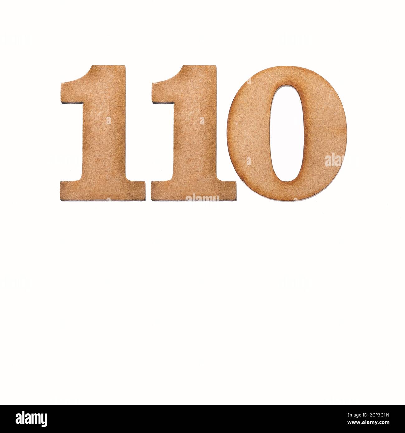 Number 110 in wood isolated on white background Stock Photo Alamy Number 110 in wood isolated on white background Stock Photo Alamy