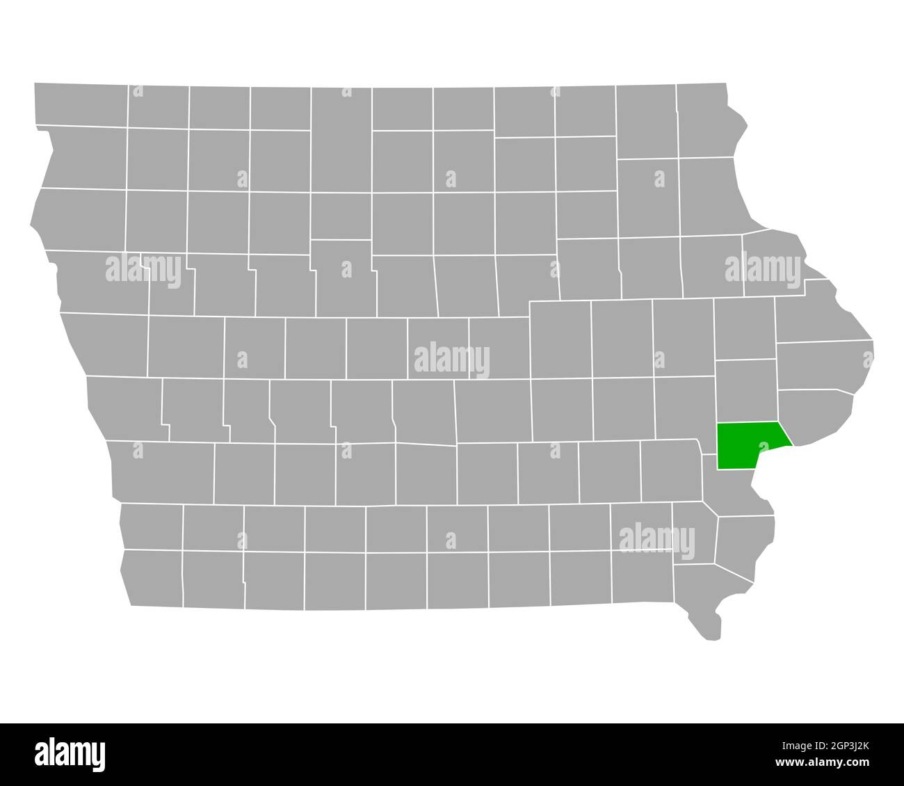 Map of Muscatine in Iowa Stock Photo Alamy