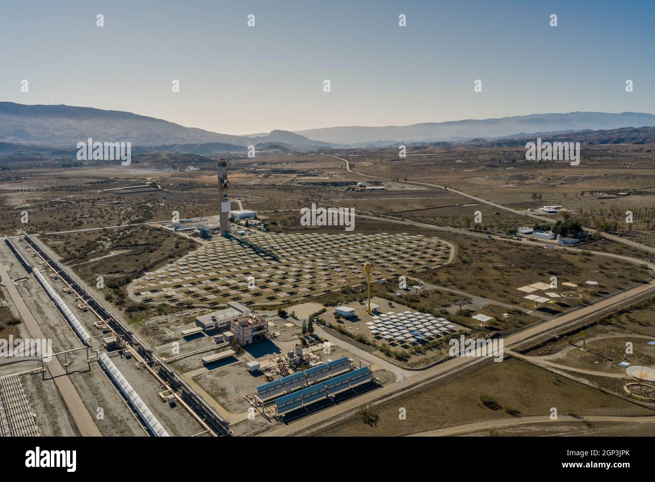 Drone aerial Photography of the Plataforma Solar de Almería Center for