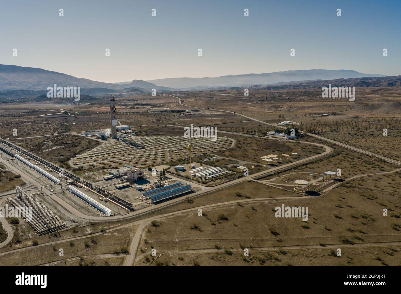 Drone aerial Photography of the Plataforma Solar de Almería Center for ...