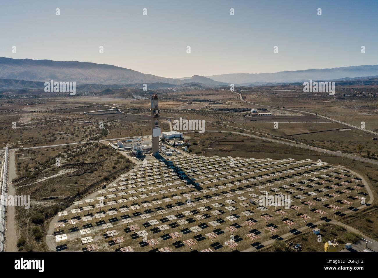 Drone aerial Photography of the Plataforma Solar de Almería Center for ...
