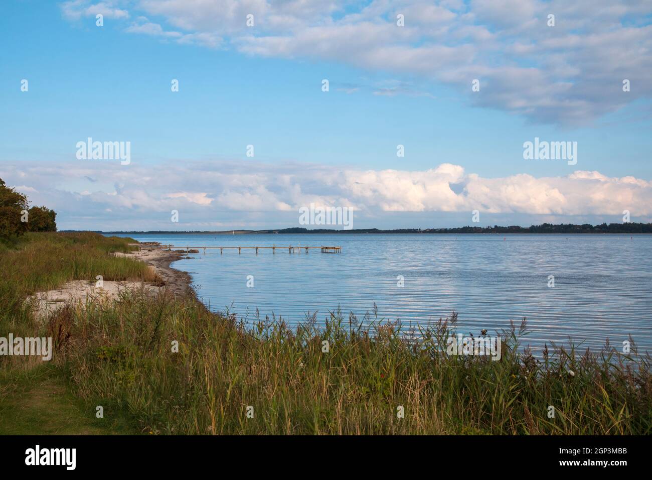 Bathing jetty at Sallingsund, Mors, Denmark Stock Photo - Alamy