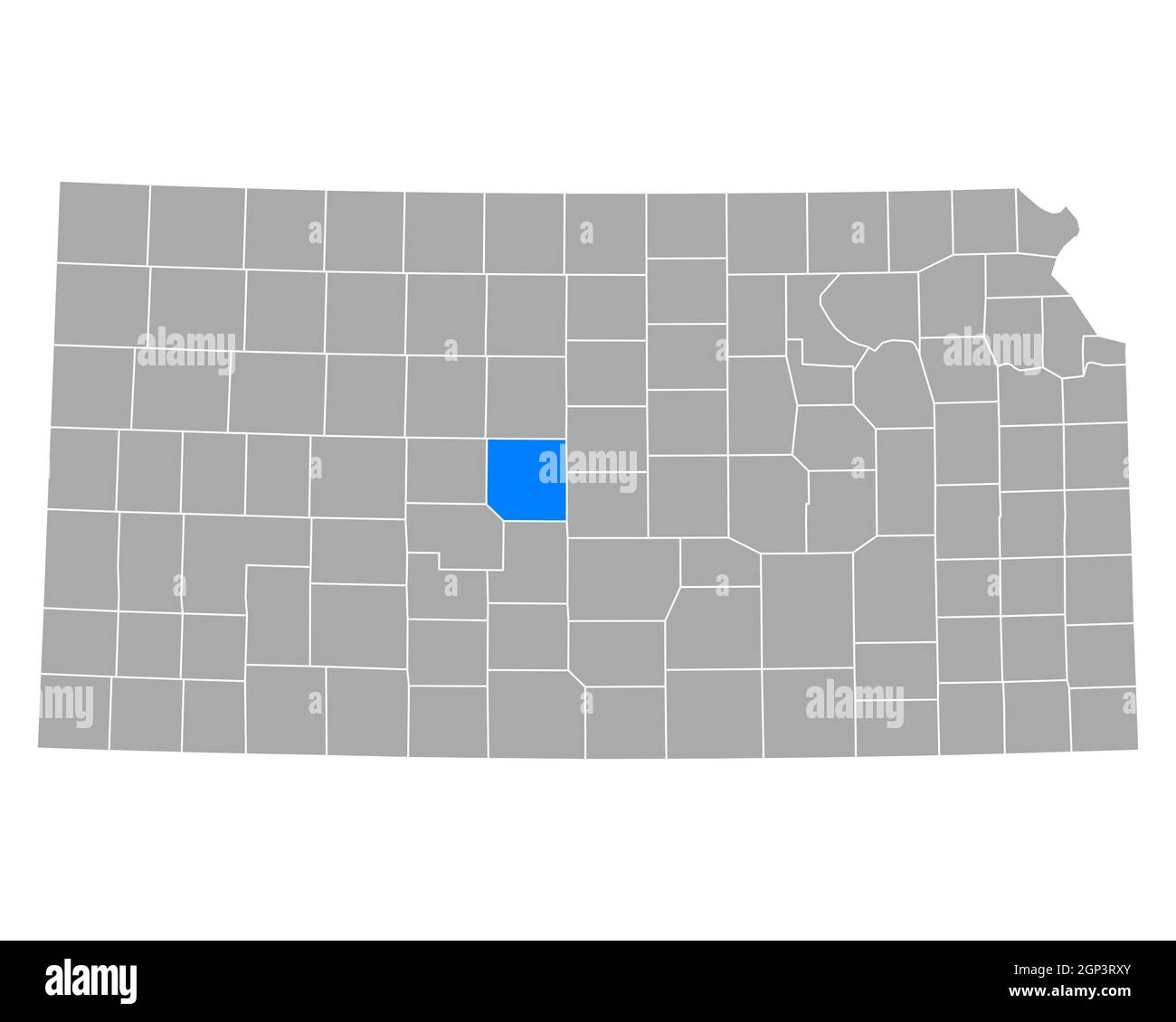 Map of Barton in Kansas Stock Photo Alamy
