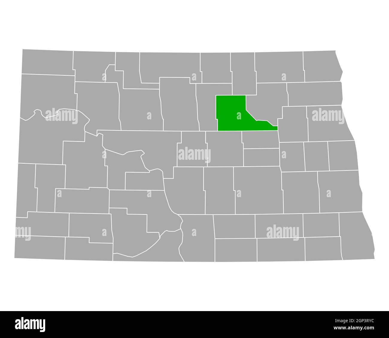 Map of Benson in North Dakota Stock Photo Alamy