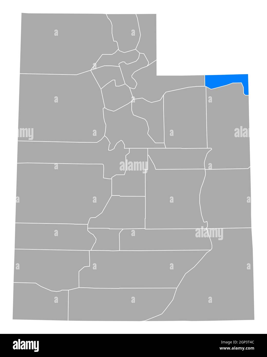 Map of Daggett in Utah Stock Photo Alamy