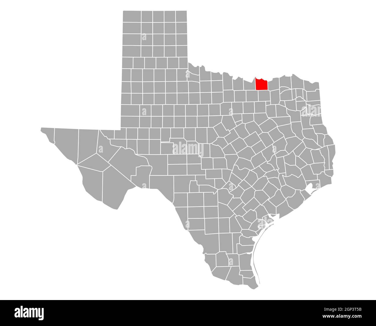 Map of Grayson in Texas Stock Photo Alamy