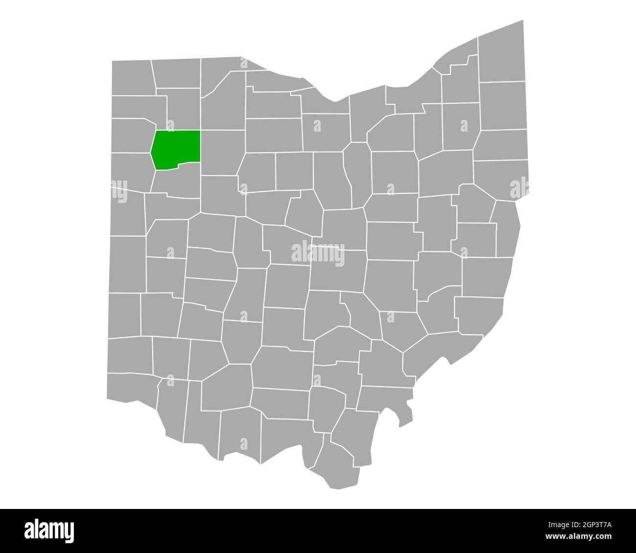 Map of Putnam in Ohio Stock Photo - Alamy
