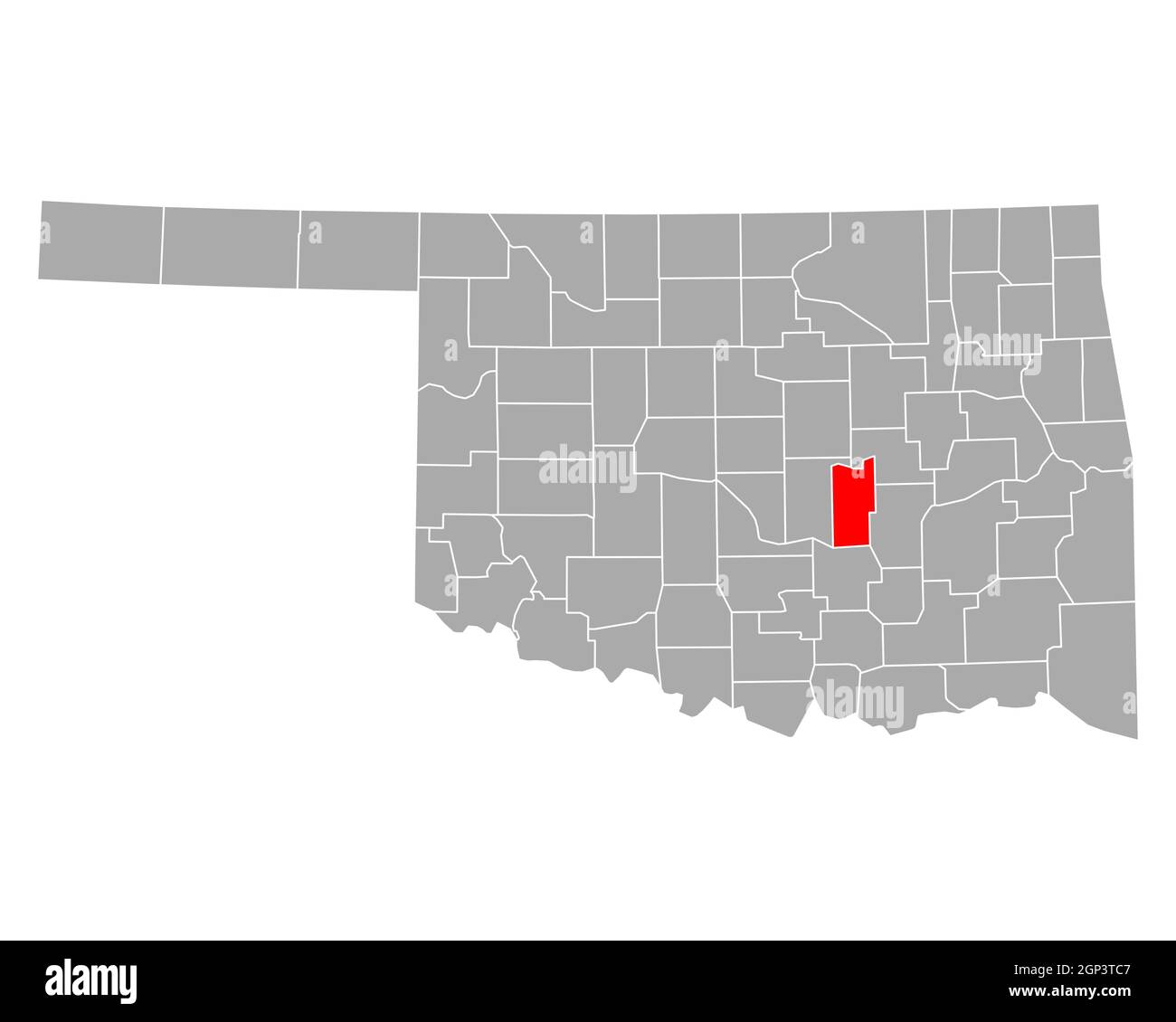 Map of Seminole in Oklahoma Stock Photo Alamy