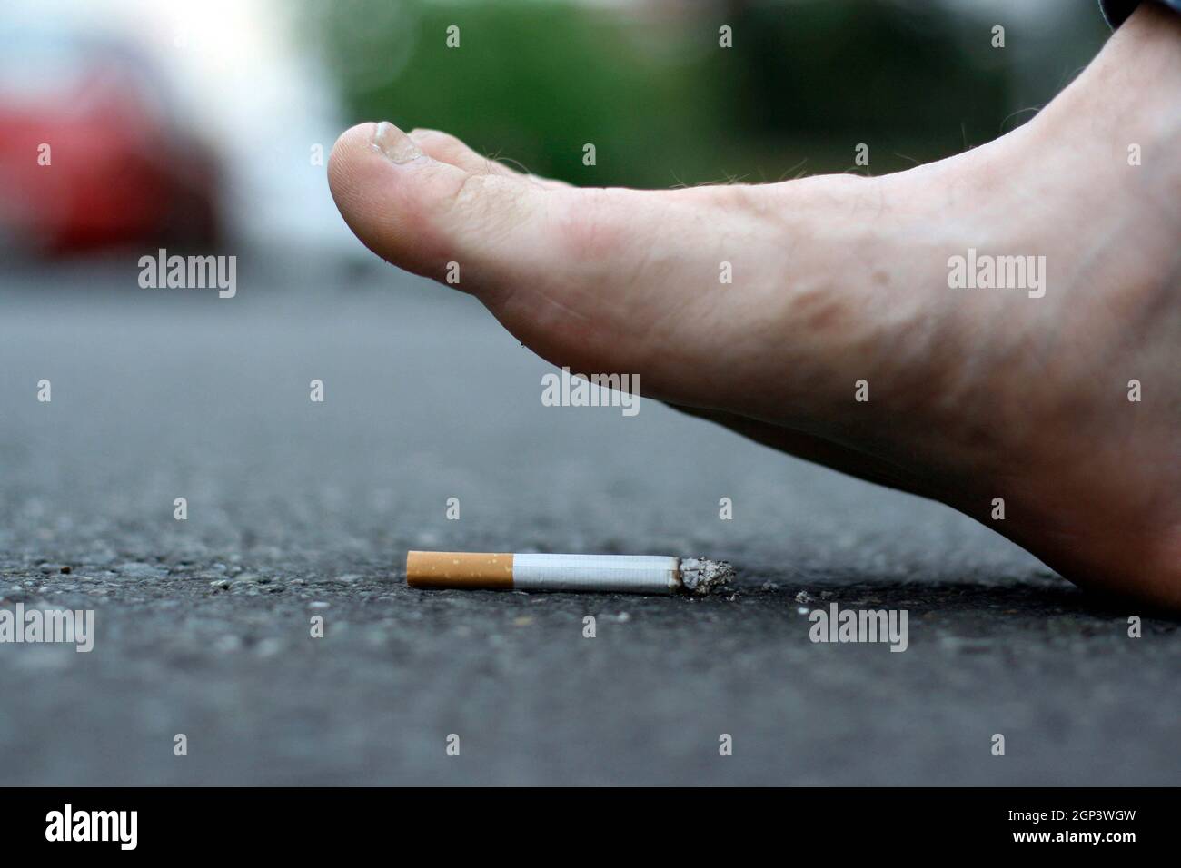 Smoking cessation or quit smoking for health reasons, addiction and