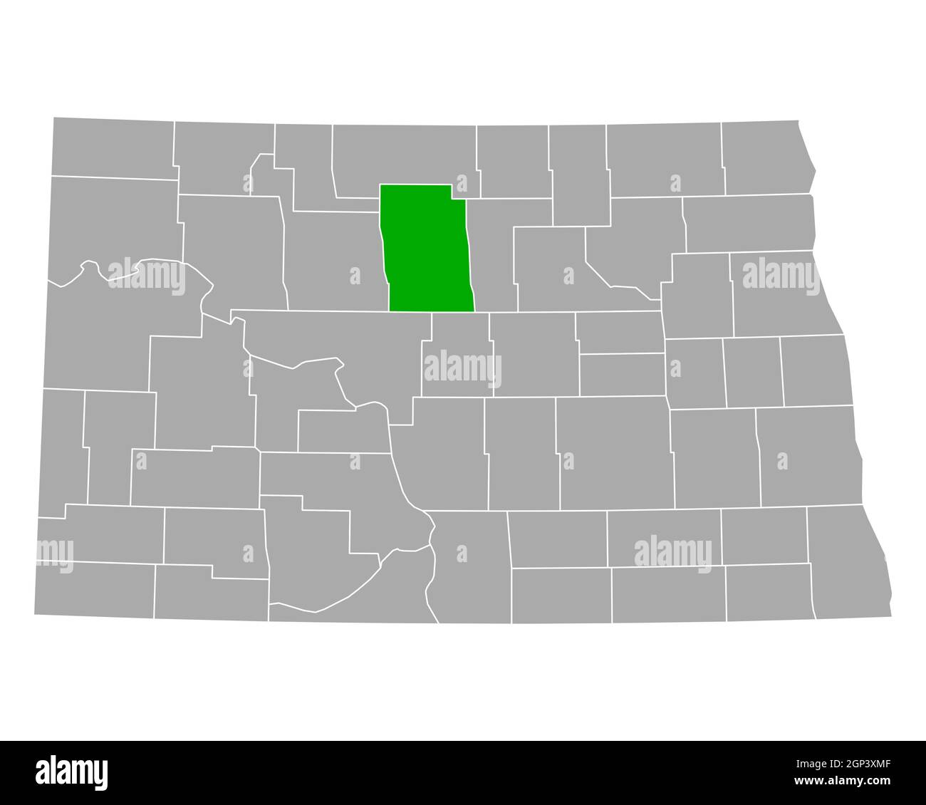 Map of McHenry in North Dakota Stock Photo Alamy