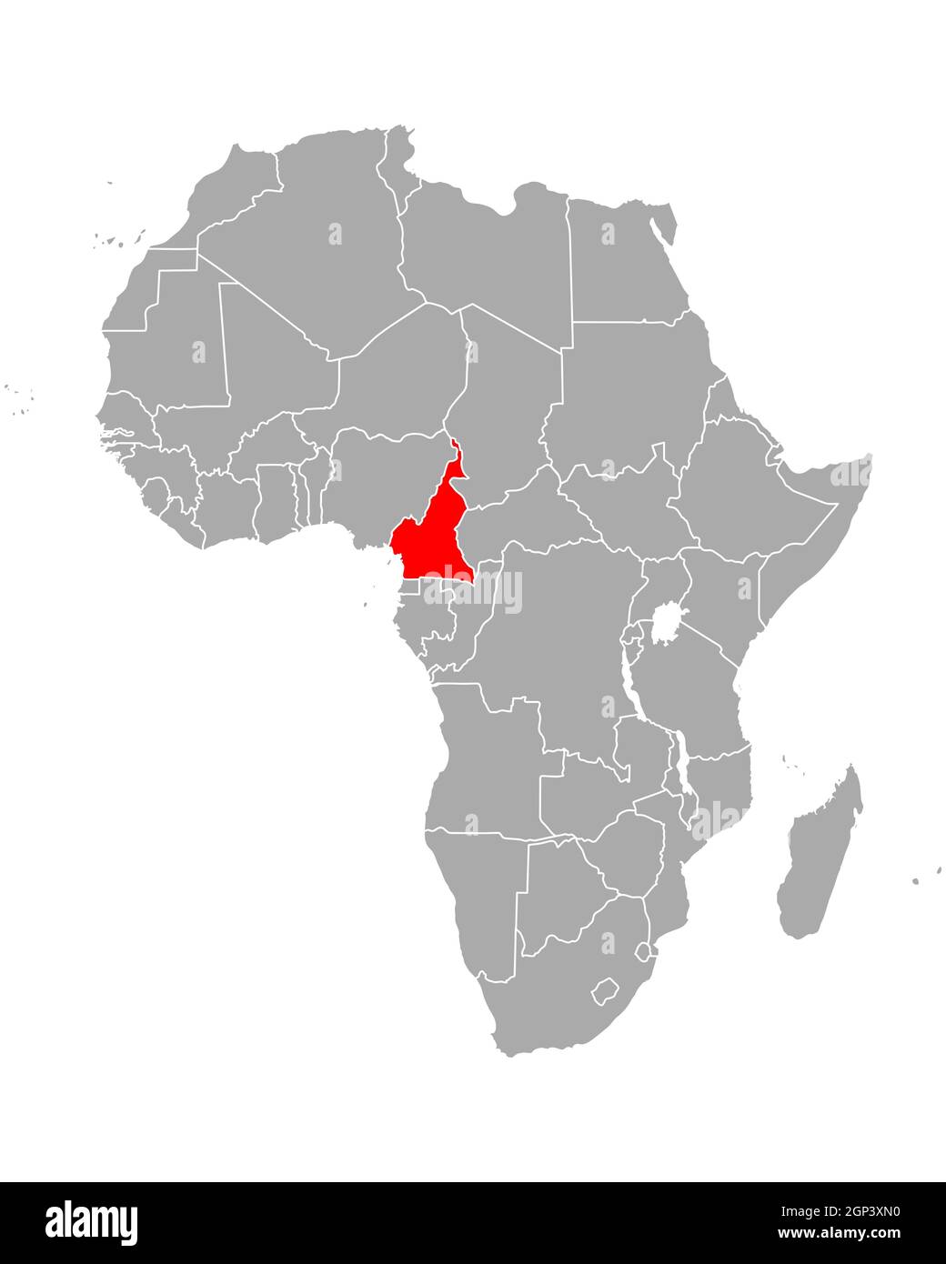 Map Of Cameroon In Africa Stock Photo Alamy Map Of Cameroon In Africa 2GP3XN0