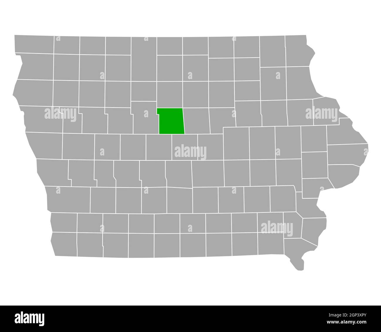 Map of Hamilton in Iowa Stock Photo Alamy