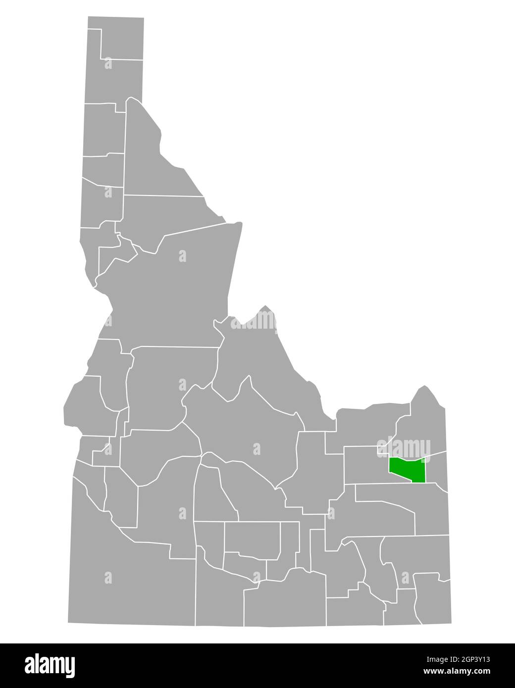 Map of Madison in Idaho Stock Photo Alamy