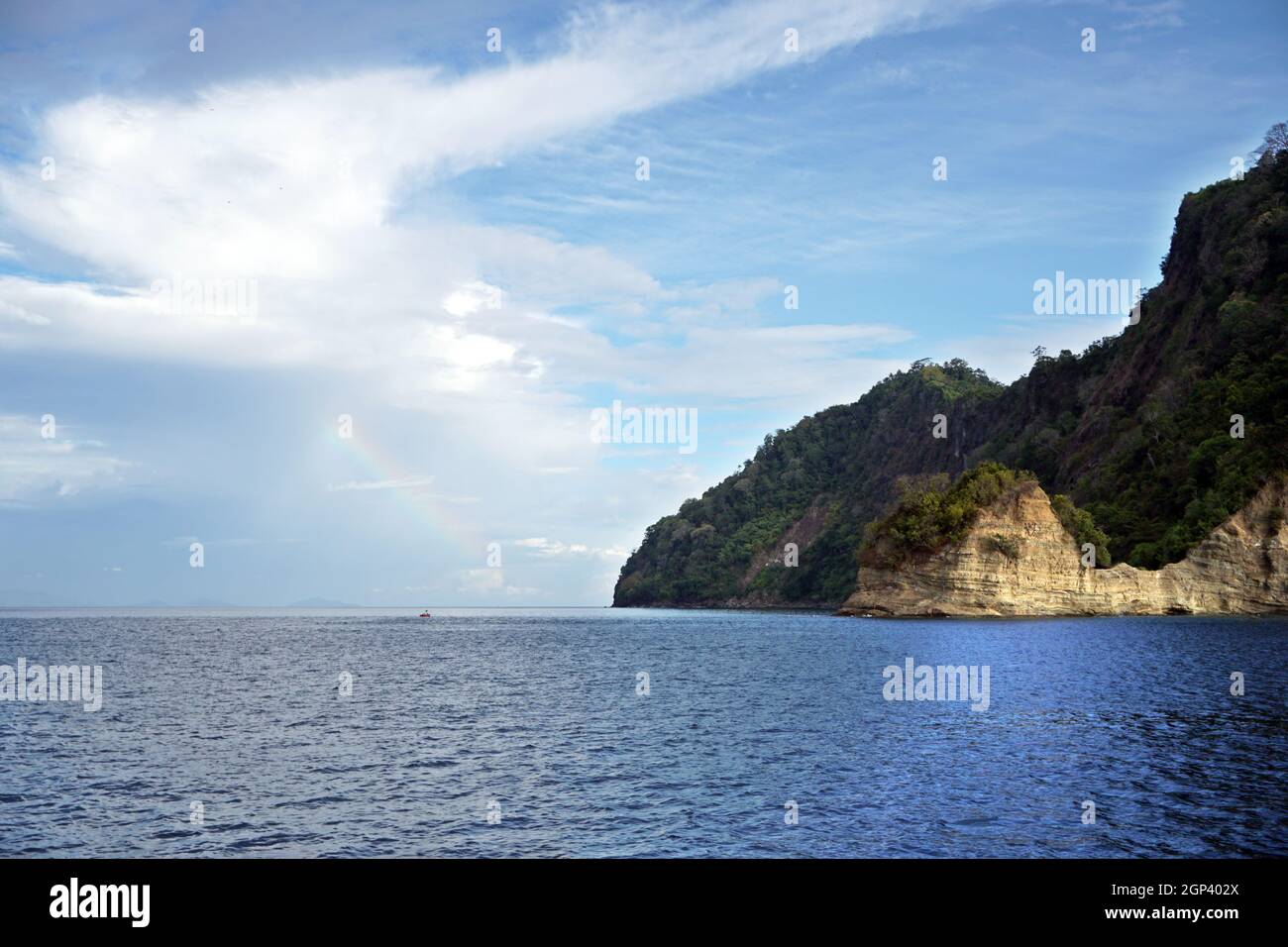 Insel Siko im Bezirk Halmahera, Nord-Molukken, Indonesien Stock Photo