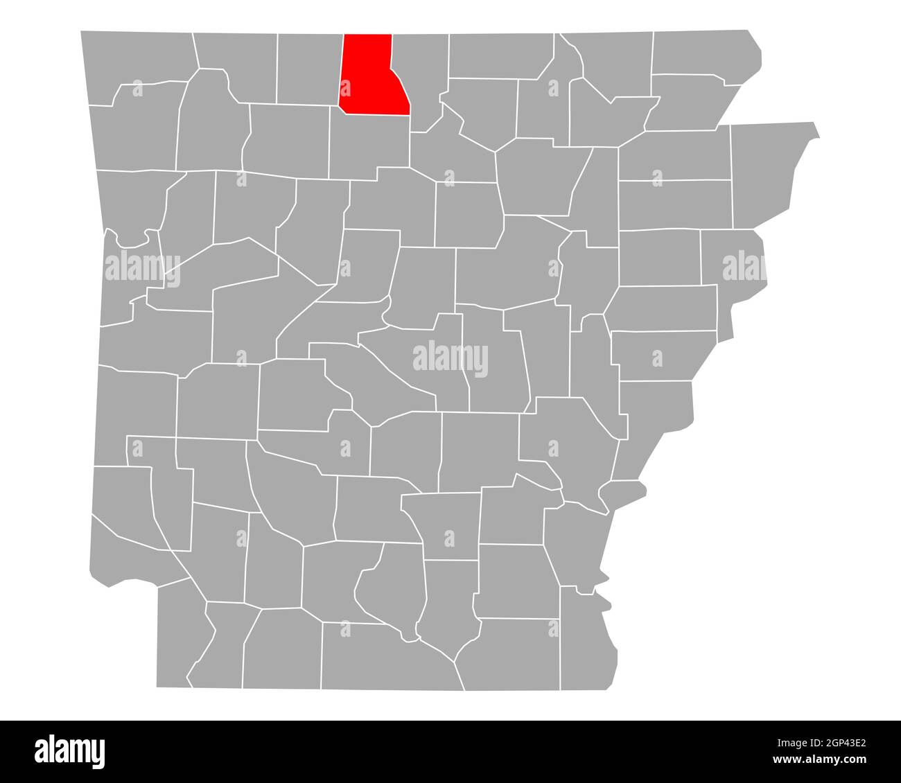 Map of Marion in Arkansas Stock Photo Alamy