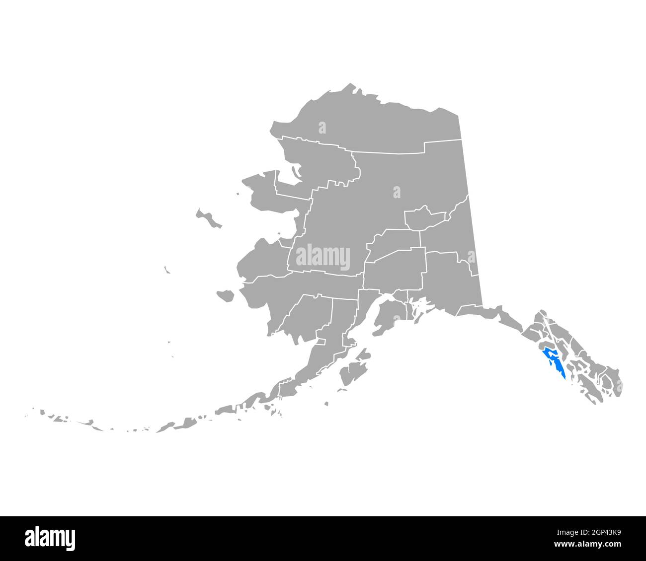 Map of Sitka in Alaska Stock Photo Alamy