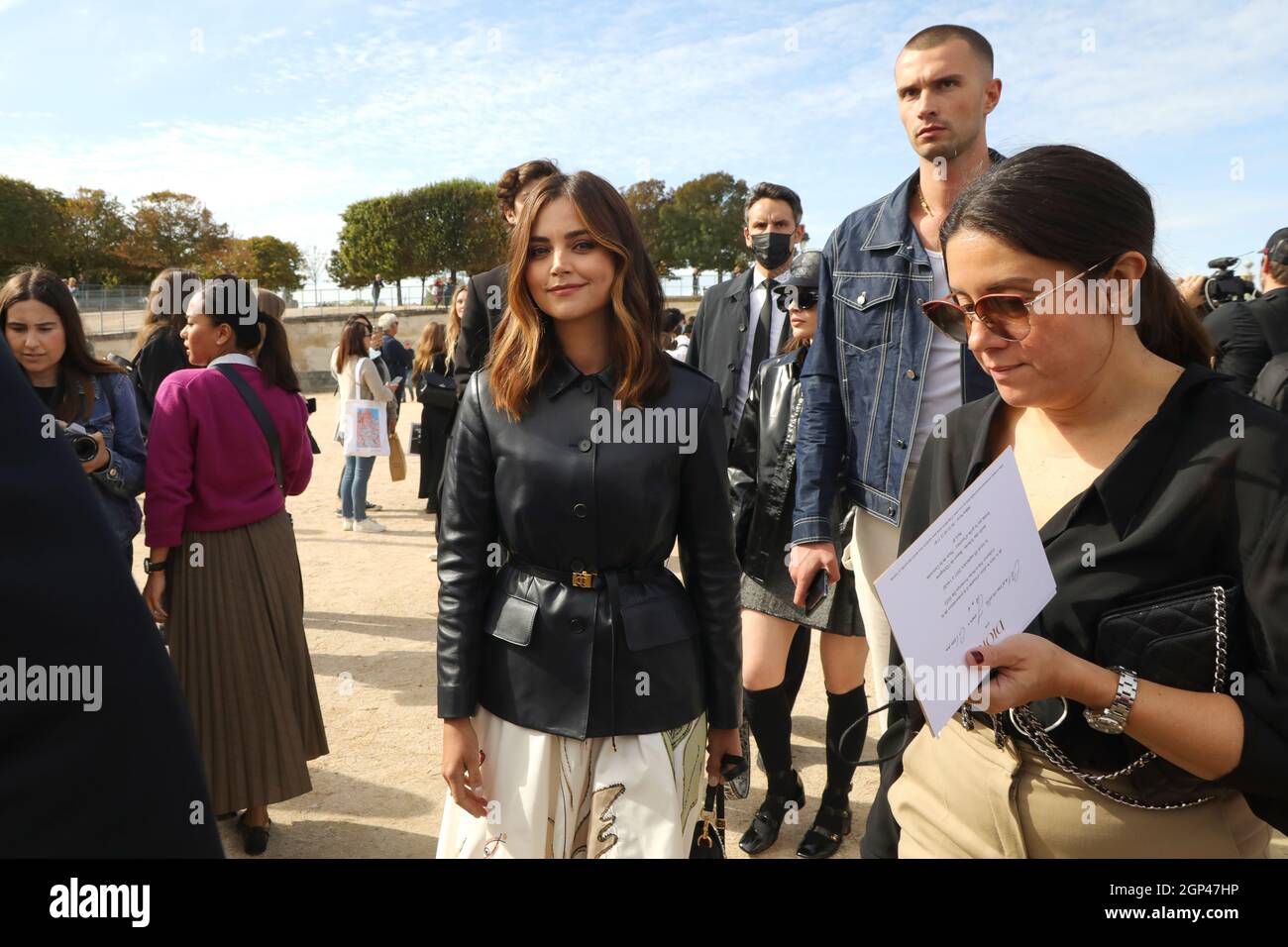 Paris, France, the 28 september 2021, Jenna at th Dior's fashion show, François Loock/Alamy Credit: Loock françois/Alamy Live News Stock Photo