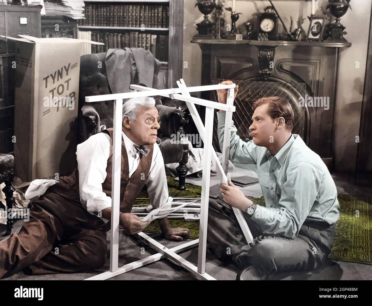 APARTMENT FOR PEGGY, from left, Edmund Gwenn, William Holden, 1948. TM