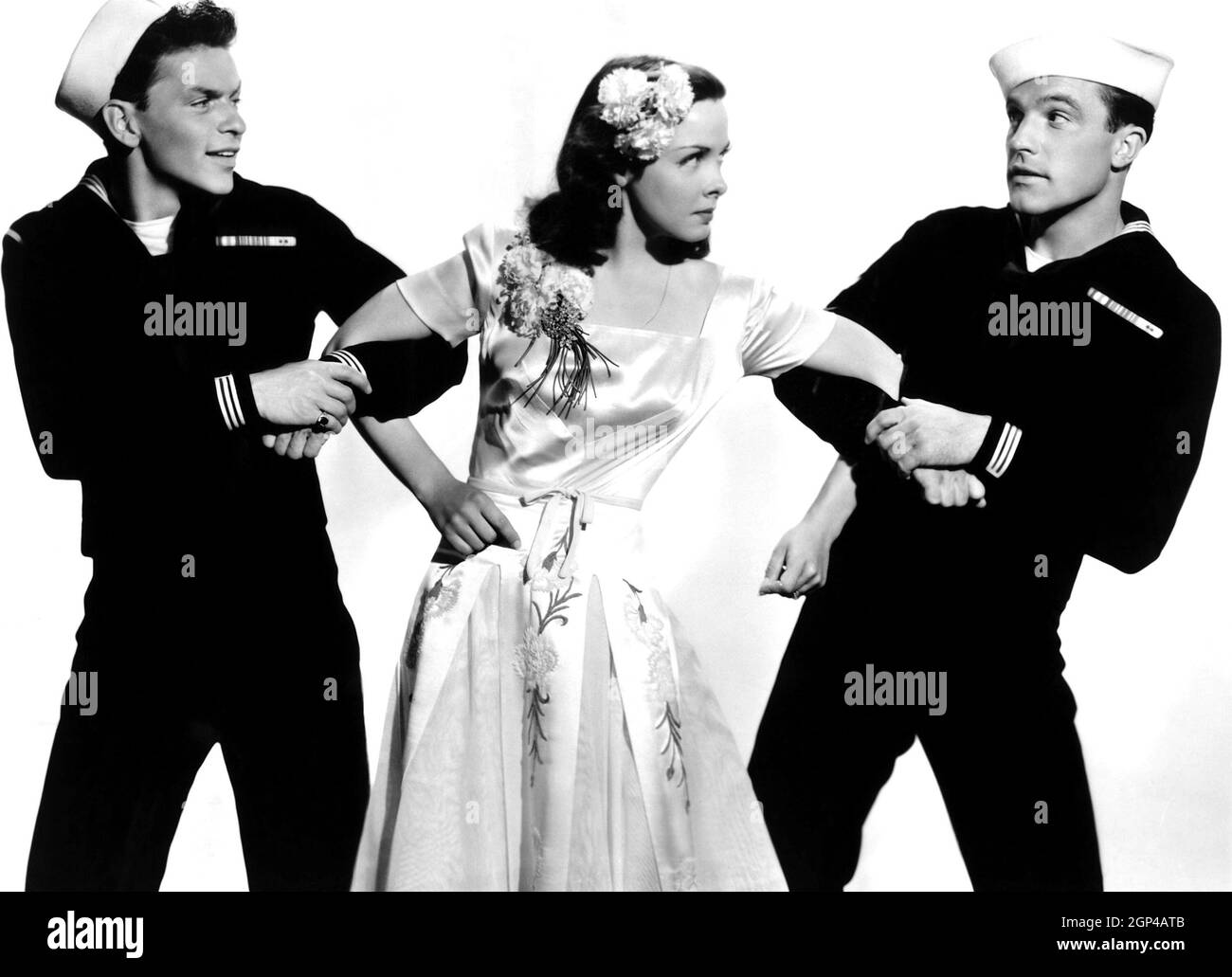 ANCHORS AWEIGH, from left, Frank Sinatra, Kathryn Grayson, Gene Kelly, 1945 Stock Photo Alamy
