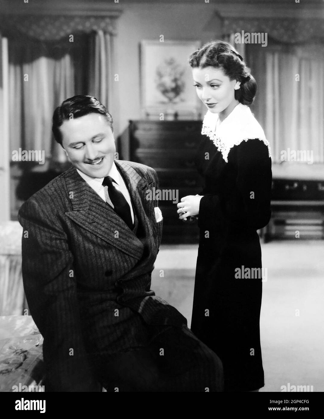 BEDTIME STORY, from left, Allyn Joslyn, Loretta Young, 1941 Stock Photo ...