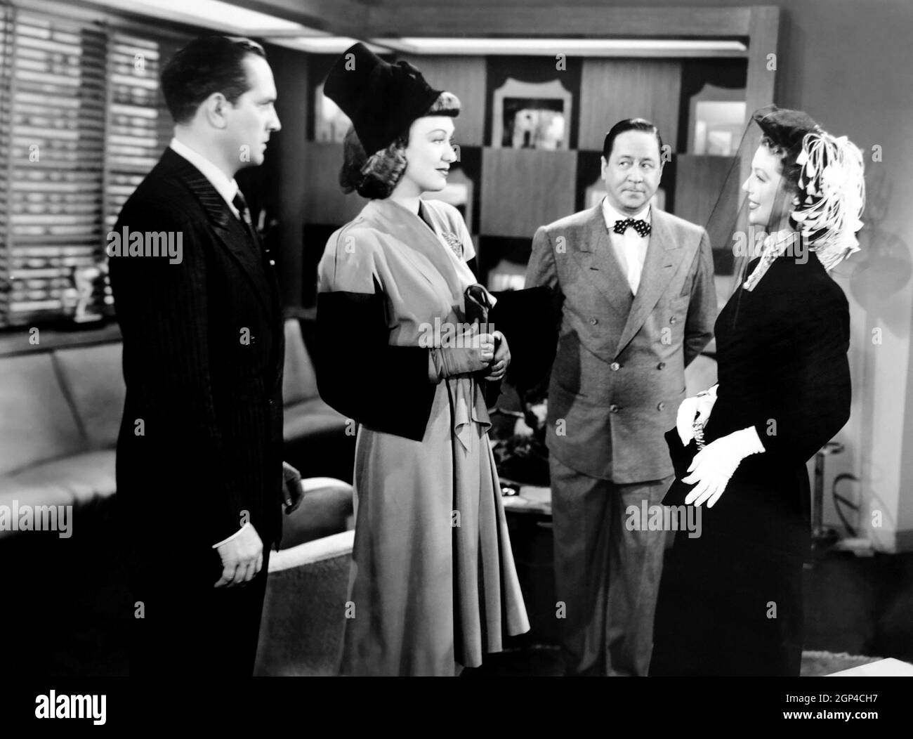 BEDTIME STORY, from left, Fredric March, Eve Arden, Robert Benchley ...