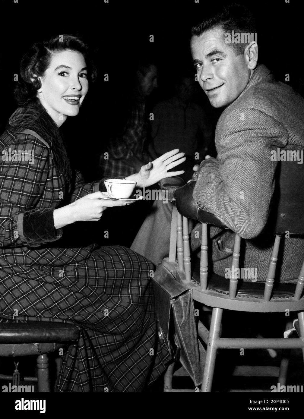BLACKBOARD JUNGLE, from left, Margaret Hayes, Glenn Ford, onset, 1955