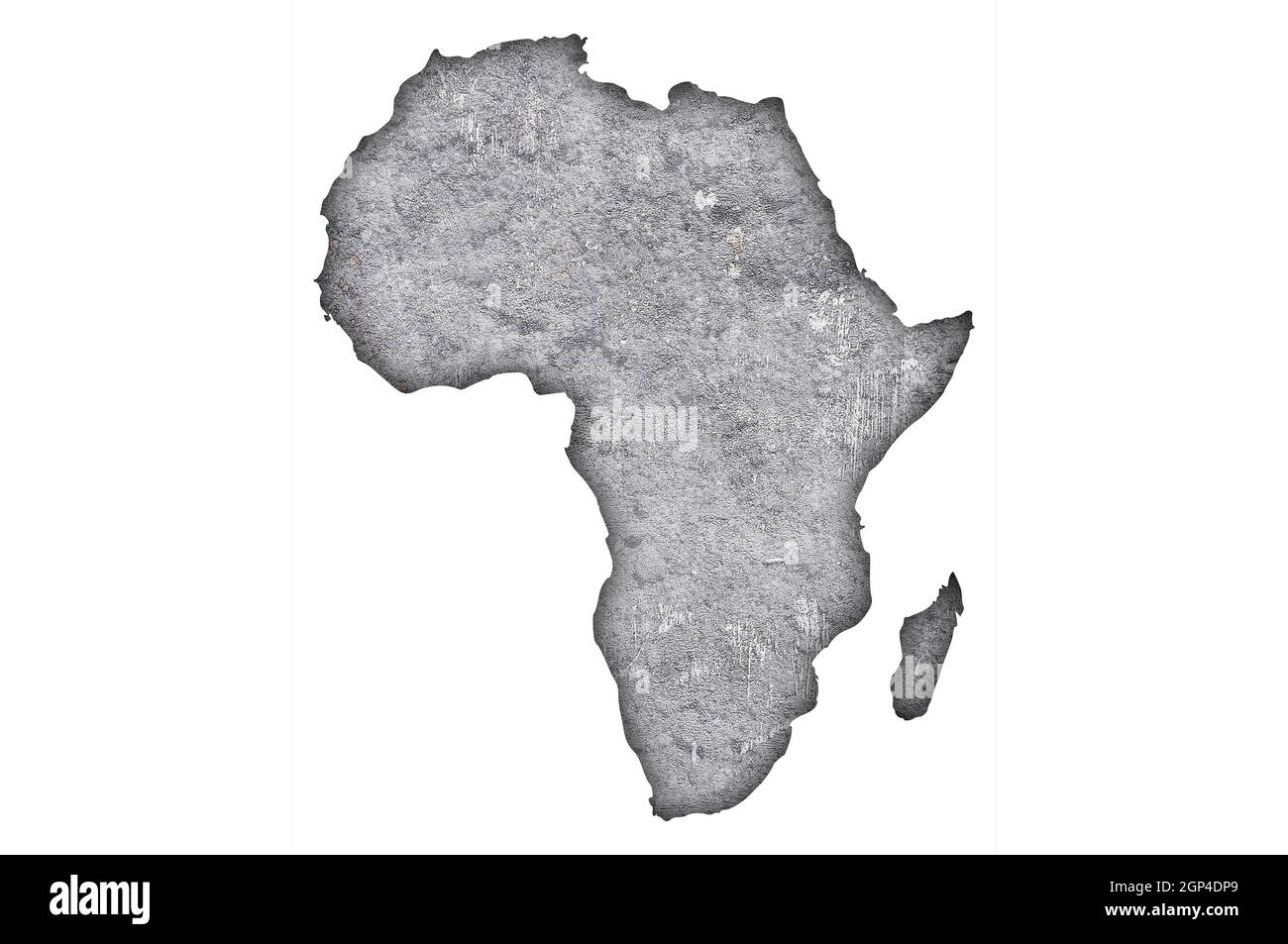 Map of Africa on weathered concrete Stock Photo - Alamy