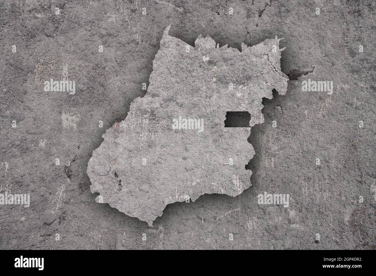 Map of Goias on weathered concrete Stock Photo - Alamy