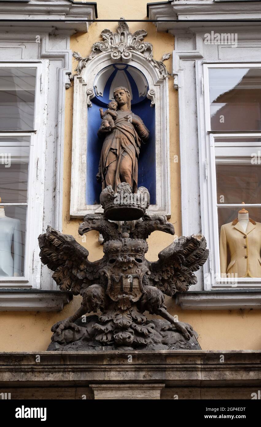 Imperial eagle emblem in Graz, Styria, Austria Stock Photo