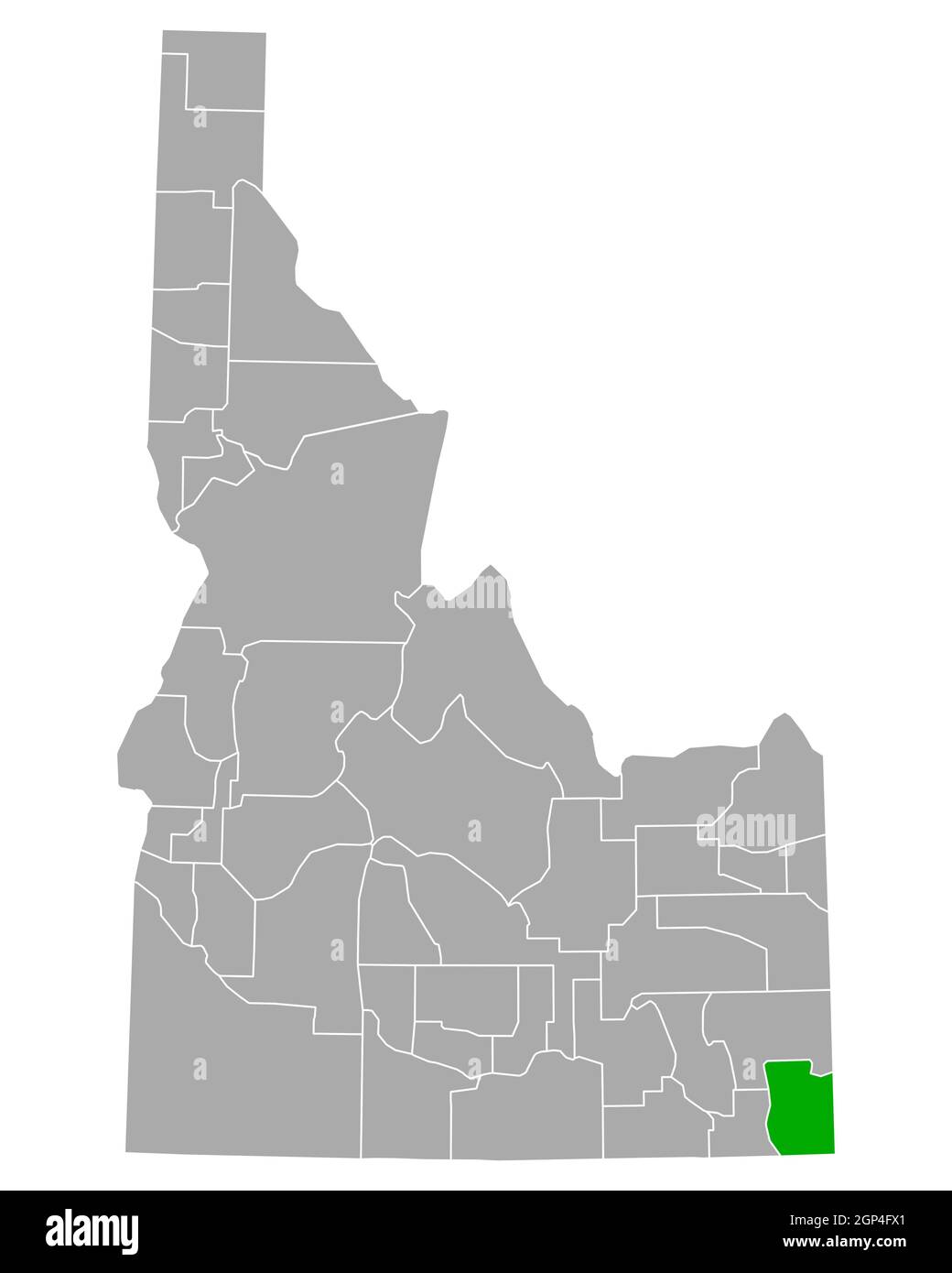 Map of Bear Lake in Idaho Stock Photo Alamy