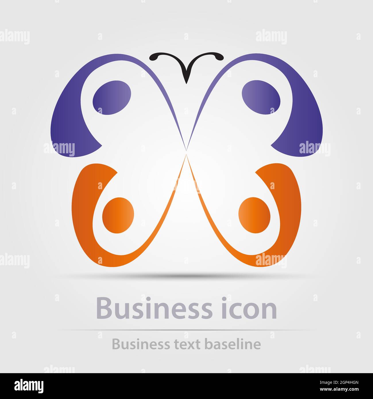 Originally designed color abstract vector business icon for creative design tasks Stock Vector