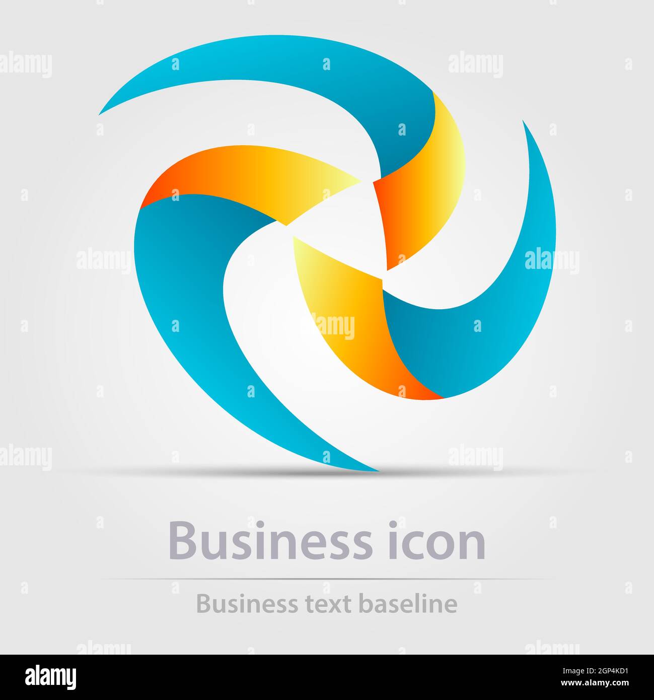Originally designed color abstract vector business icon for creative design tasks Stock Vector